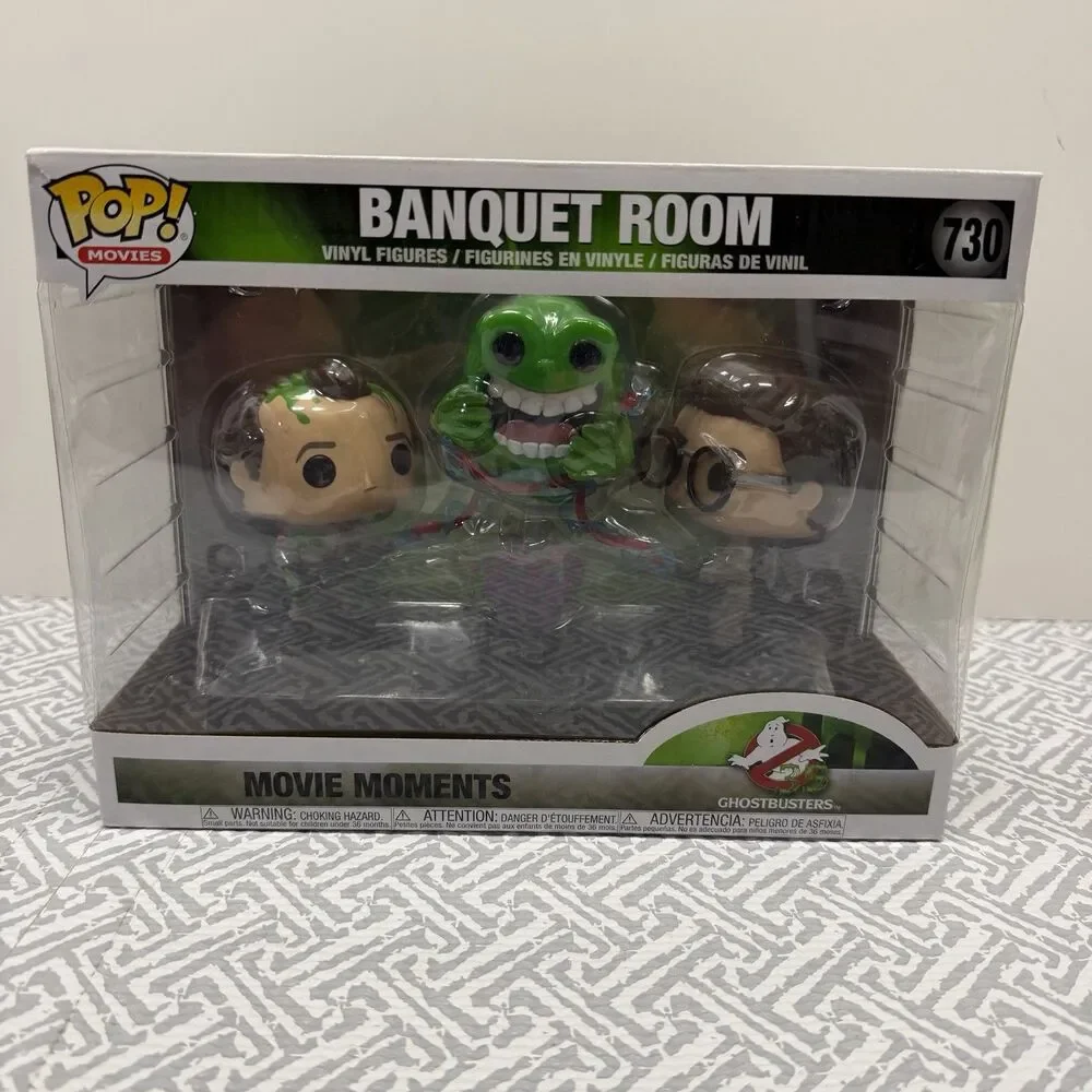 Funko Pop! Vinyl Movies Ghostbusters #730 Banquet Room Peter Egon Slimer NIB